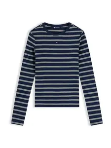 Tommy Jeans Tričko 'ESSENTIAL'  tmavomodrá / biela