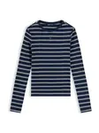 Tommy Jeans Tričko 'ESSENTIAL'  tmavomodrá / biela