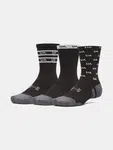 Unisexové ponožky Under Armour UA Perf Tech Nov 3pk Crew-BLK - unisex