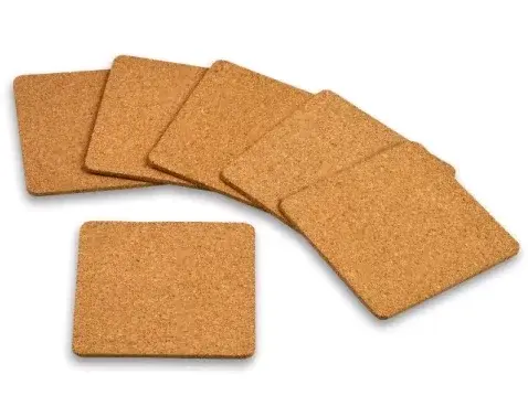 Korková podtácka (set 6 ks) pureNatur, hranatý%