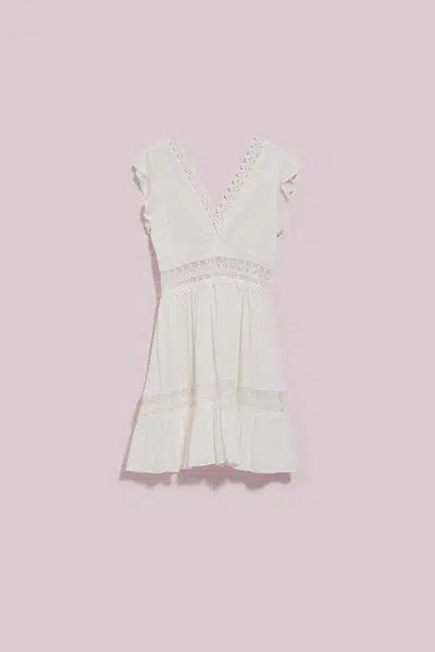 WOMEN&#039;S DRESS L-SU-4045 WHITE