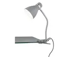Stolová lampička s klipom Harvey 30 cm, titánová farba%