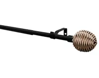 Garnyža Theta 200-350 cm, čierna matná%