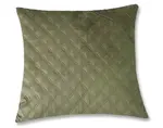Dekoračný vankúš Christene 45x45 cm, zelený s kosoštvorcami%