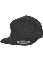 Melton Wool Snapback Dark Grey