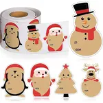 Christmas Theme Cartoon Paper Stickers