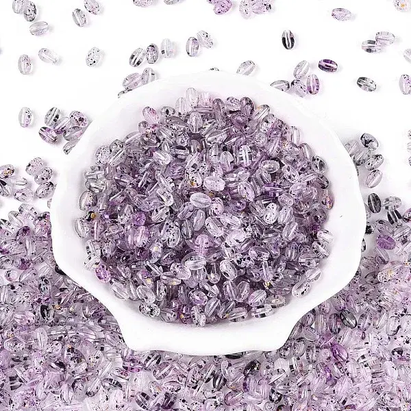 Baking Paint Transparent Glass Beads