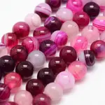 Natural Striped Agate/Banded Agate Bead Strands