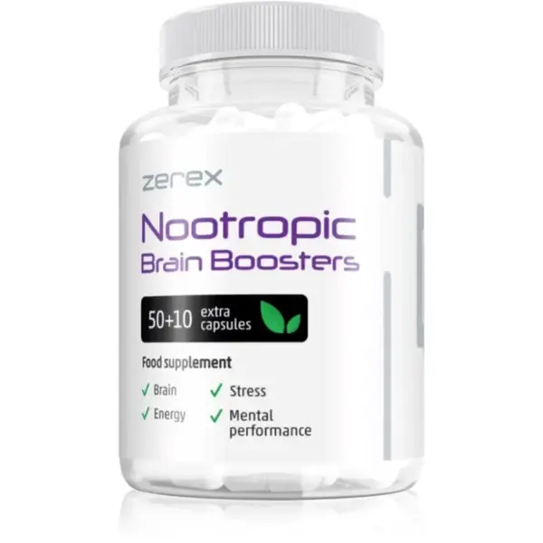 Zerex Nootropic Bran Boosters kapsle na podporuju funkce mozkových buněk 60 cps