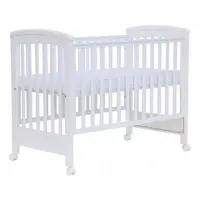 Postieľka so sťahovacím bokom scarlett laura 60x120cm - biela