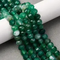 Natural Banded Agate Beads Strands