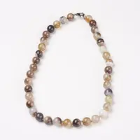 Natural Dyed Agate Beads Necklaces