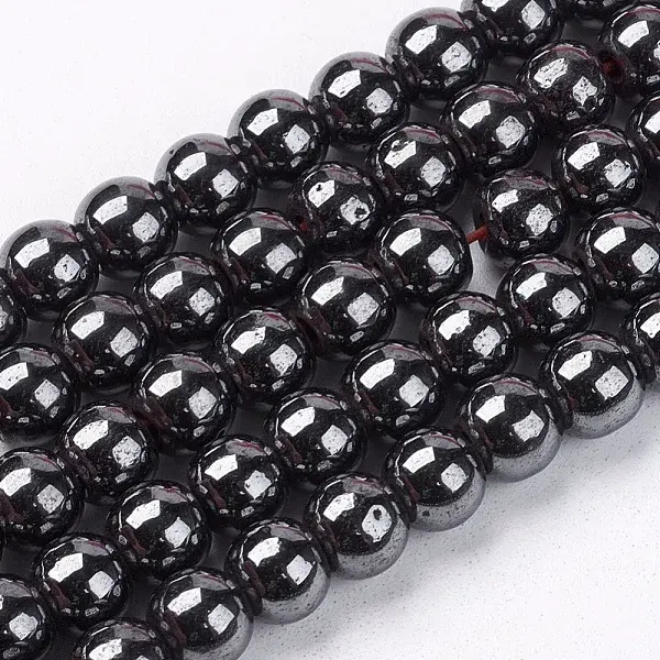 Magnetic Synthetic Hematite Beads Strands
