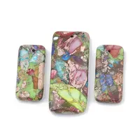 Natural Regalite/Imperial Jasper/Sea Sediment Jasper Pendants