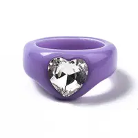 Opaque Acrylic Finger Rings