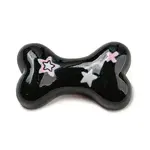 Black & Pink Opaque Resin Cabochons
