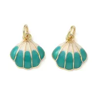 Brass Enamel Pendants