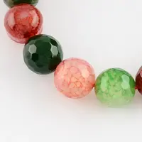 Colored Natural Dyed & Heated Multi-Color Agate Beads Strands