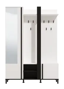 Velká předsíňová stěna scalea - bílá/černá