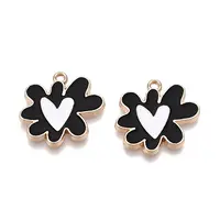 Rack Plating Alloy Enamel Pendants