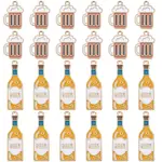 40Pcs 2 Styles Alloy Enamel Pendants