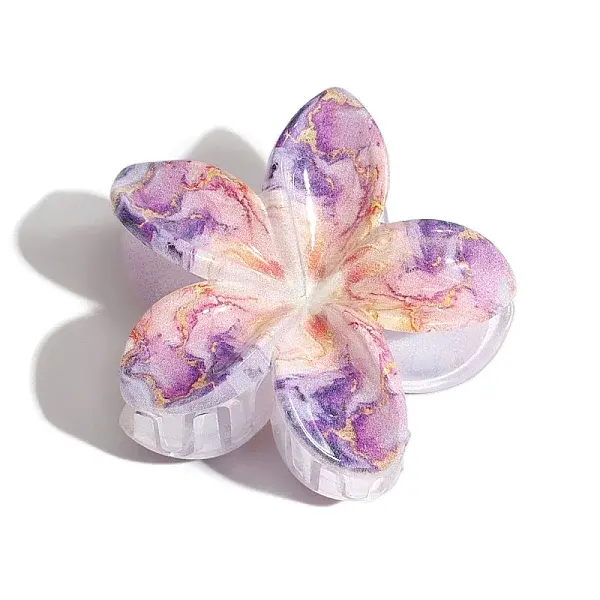 Flower Plastic Claw Hair Clips