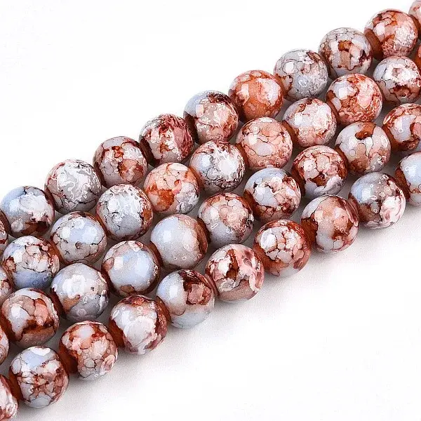 Baking Painted Glass Beads Strands