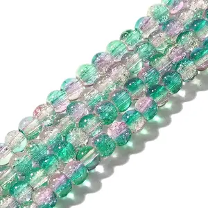 Crackle Glass Beads Strands