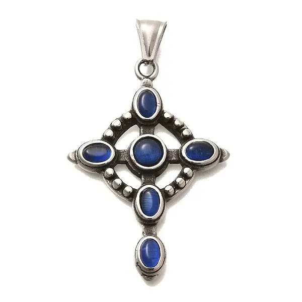 Antique Silver 304 Stainless Steel Pendants