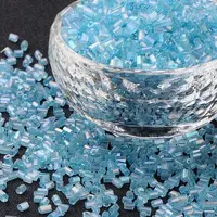 Two Cut Glass Seed Beads