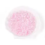 Transparent Spray Painted Glass Beads