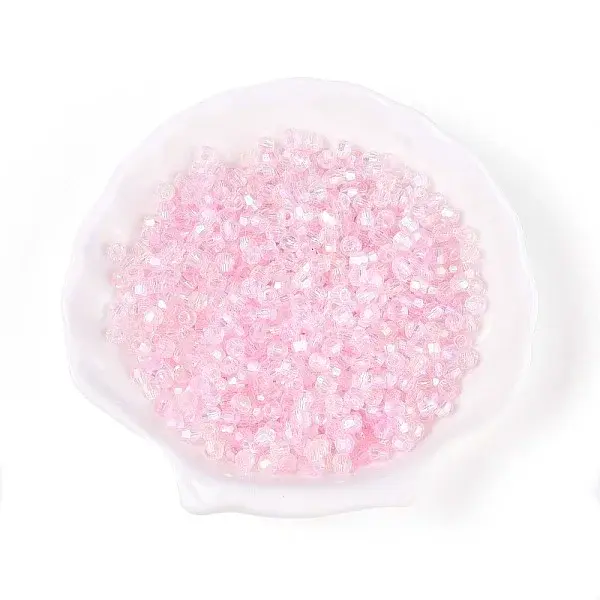 Transparent Spray Painted Glass Beads