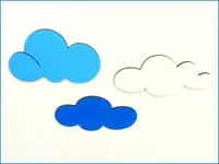 Dekorace na zeď mráčky 30cm