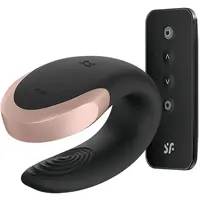 Satisfyer Double Love párový vibrátor Black 8,3 cm