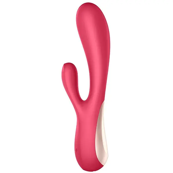 Satisfyer Mono Flex vibrátor se stimulátorem klitorisu Red 20,3 cm