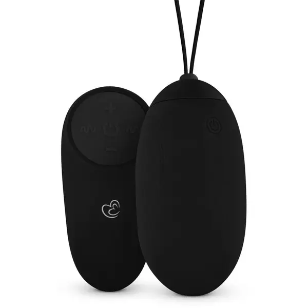 EasyToys Vibrating Egg With Remote Control vibrační vajíčko Black 17 cm