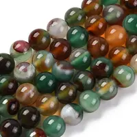 Natural Striped Agate/Banded Agate Beads Strands