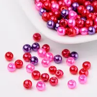 Valentine's Mix Glass Pearl Beads Sets