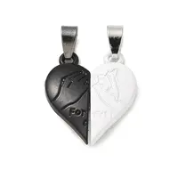 Alloy Enamel Split Pendants