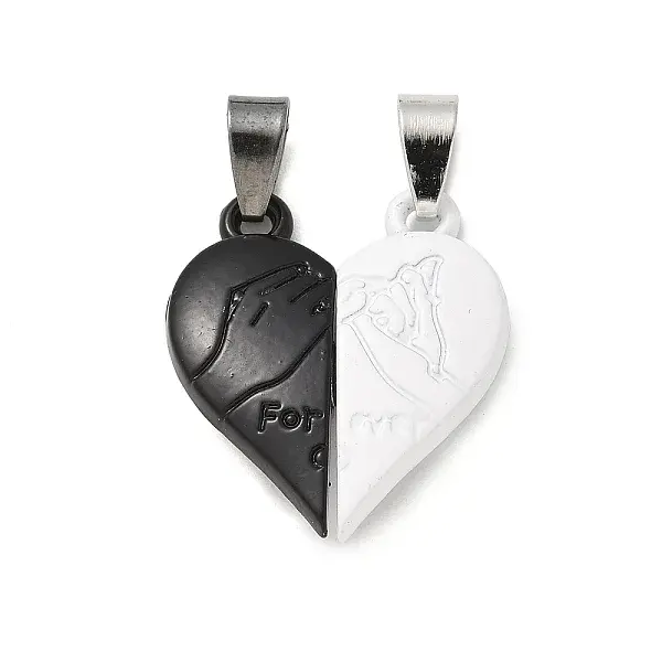 Alloy Enamel Split Pendants