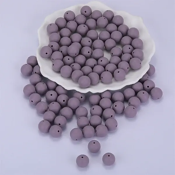 Round Silicone Focal Beads