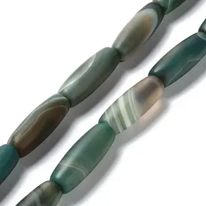 Natural Striped Agate/Banded Agate Beads Strands