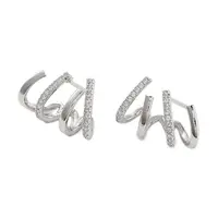 Rack Plating Claw Brass Clip-on Earrings