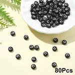 Opaque Acrylic Horizontal Hole Beads