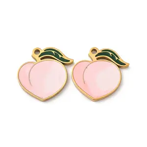 Fruit Seris 304 Stainless Steel Enamel Charms