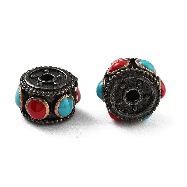Brass Enamel Beads