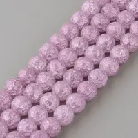 Synthetic Crackle Quartz Beads Strands