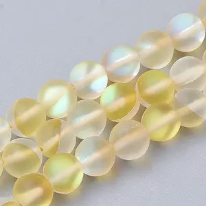 Synthetic Moonstone Beads Strands