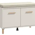 Botník s polstrováním katharos - béžová/dub artisan