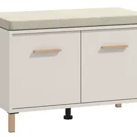 Botník s polstrováním katharos - béžová/dub artisan